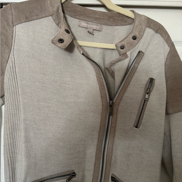 Banana Republic knit moto-style jacket - Picture 2 of 3